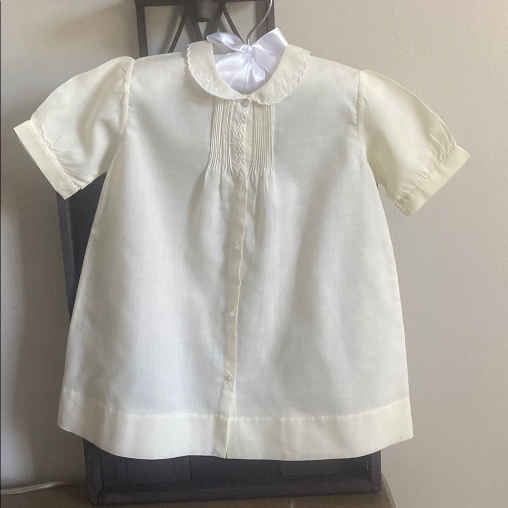 Feltman Bros Vintage Baby Day Gown Hand Embroidered